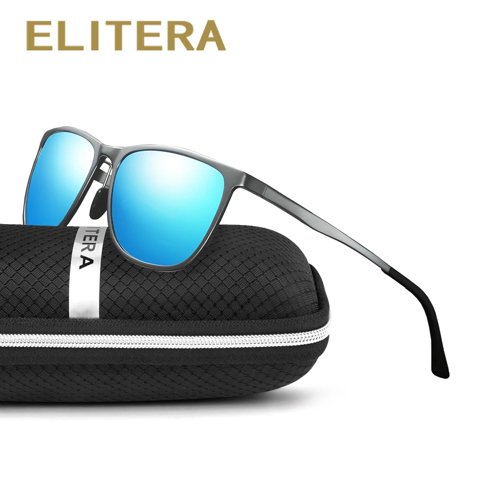 Мужские солнцезащитные очки ELITERA винтажные поляризационные из алюминиево