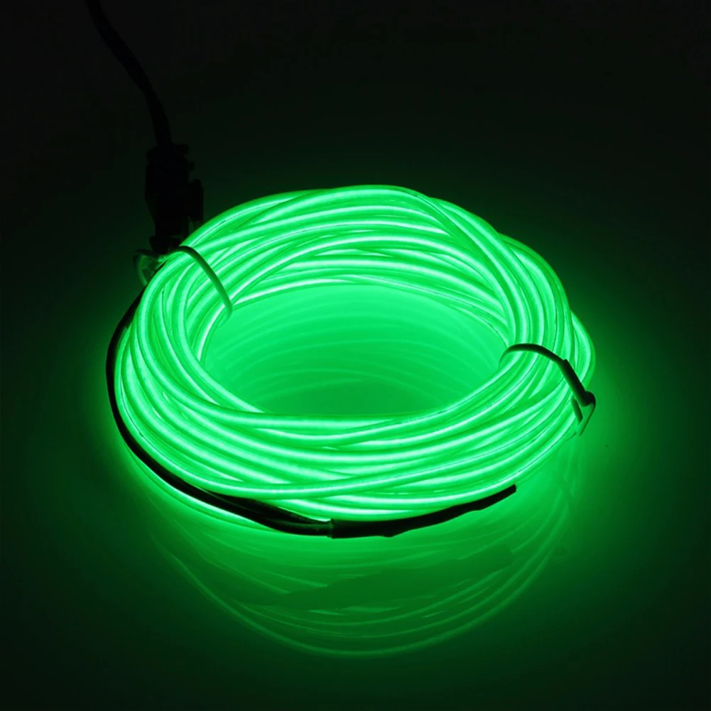TSLEEN м, 2 м, 3 м, 5 м светящаяся неоновая светодиодная неоновая лампа светильник Светодиодная лента Rgb Водонепроницаемый светодиодные линии неоновый шнур вечерние Декор светодиодный светильник полосы высокого качества - Испускаемый цвет: Dark Green