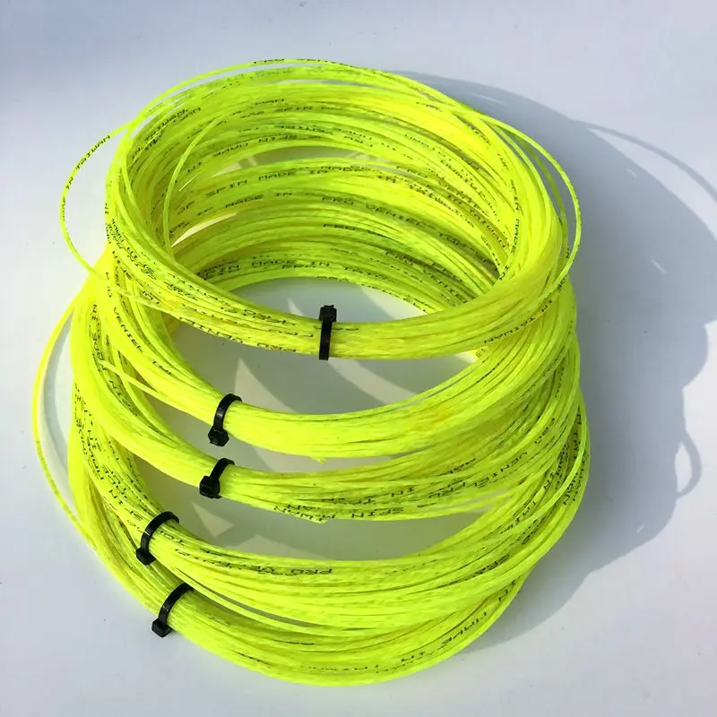 FREE Shipping 1 pc soft feeling neon green tennis racket string 1 3mm high quality Strings