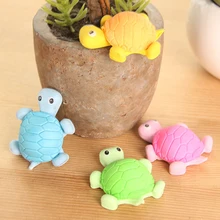 1X милый каваи мультфильм черепаха резиновый ластик милые корейские канцелярские принадлежности для детей креативный подарок, школьные принадлежности игрушки