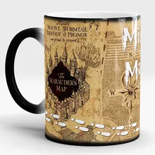 Hogwarts Tassen Marauders Map tassen unfug verwaltet becher Wärmeempfindlichen transforming tasse kaltes heißer wärme ändernde farbe tee tassen