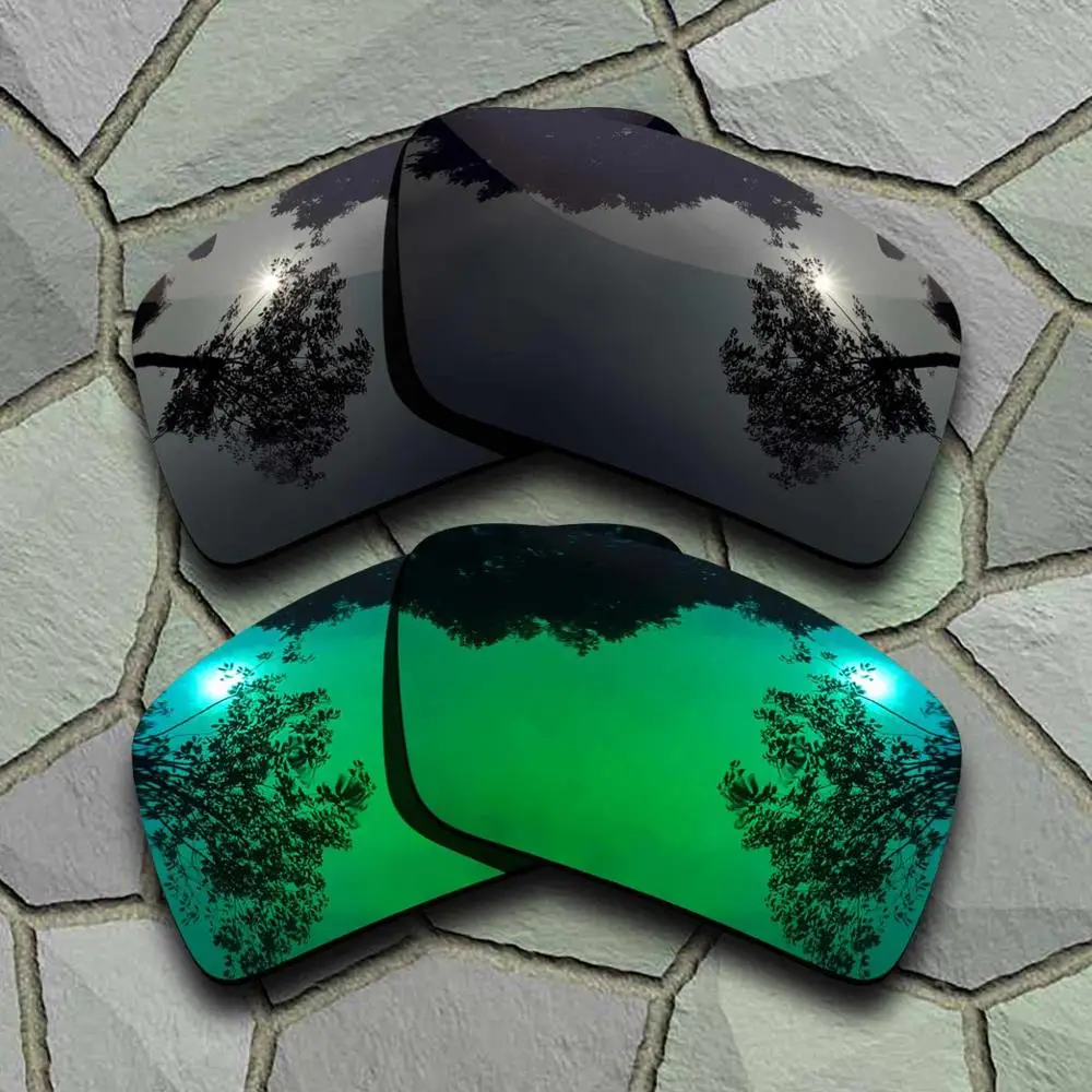 Солнцезащитные очки поляризованные Сменные линзы для Oakley повязка 2-сорта - Цвет линз: Black-Jade Green