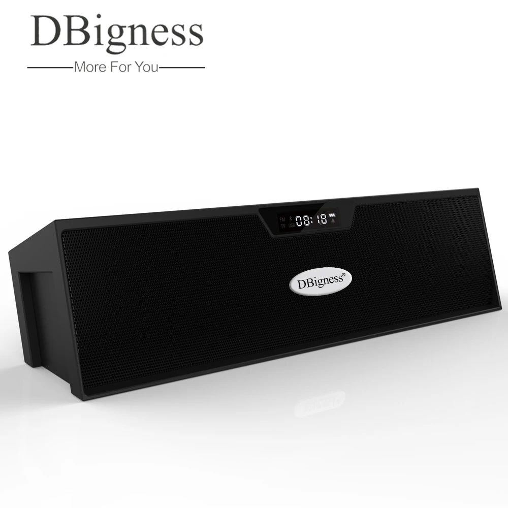 Dbigness Bluetooth динамик портативный Altavoz беспроводной 10 Вт Hifi динамик USB TF будильник стерео звуковая коробка с микрофоном FM радио