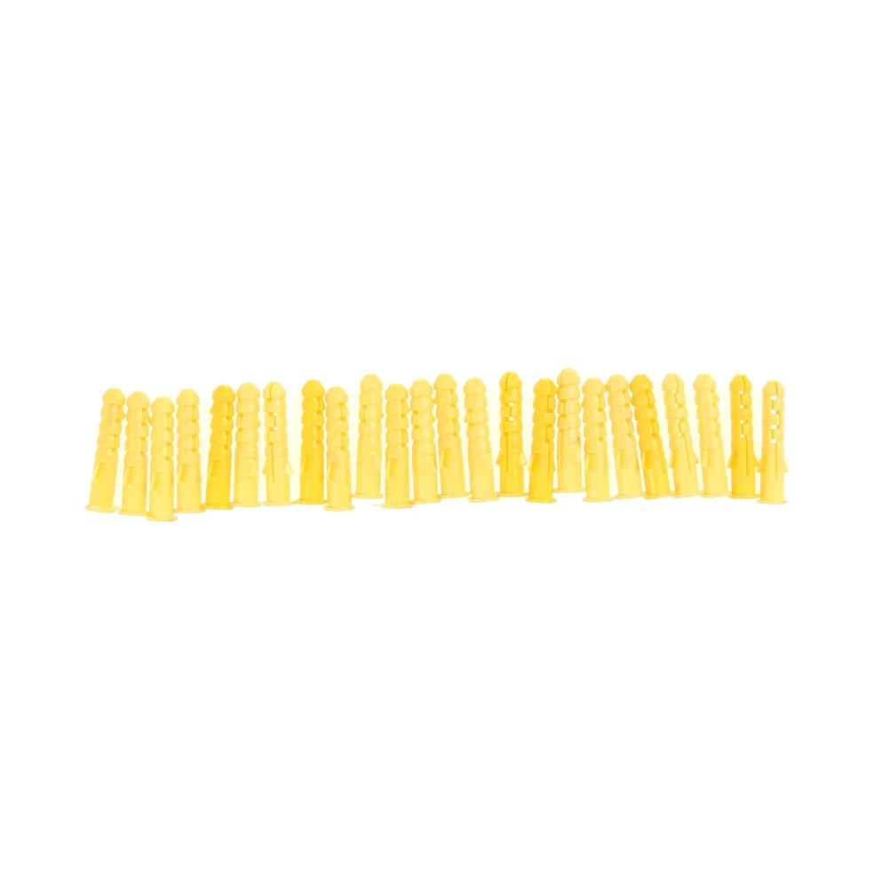 50 шт. 6x30 мм винты саморезы маленькие желтые крепежный винт трубка запальной свечи пластиковые настенные анкерный расширительный болт набор труб