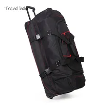 Большой емкости Оксфорд Дорожные Сумки Spinner 36 дюймов плечо чемодан колеса мужские сумки на колёсиках Хоккей Защитное снаряжение сумка
