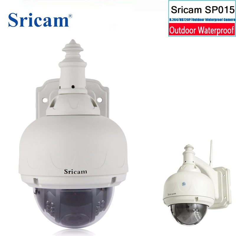 

Sricam SP015 HD 720P IP Camera H.264 Wireless WiFi ONVIF IR Night Vision Motion Detection Outdoor Waterproof Surveillance Camera