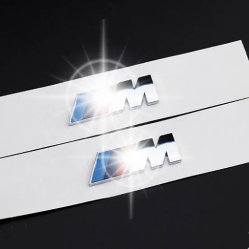 

2pcs 3D Emblem Sticker Decals Logo for M Series M1 M3 M5 M6 E34 E36 E6 Car Styling Stickers