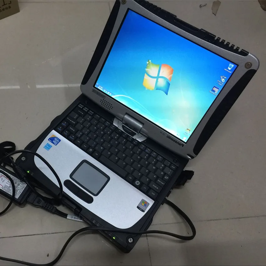  car diagnostic computer toughbook cf19 4G ram & rotate screen second hand works for mb star c3 c4 c