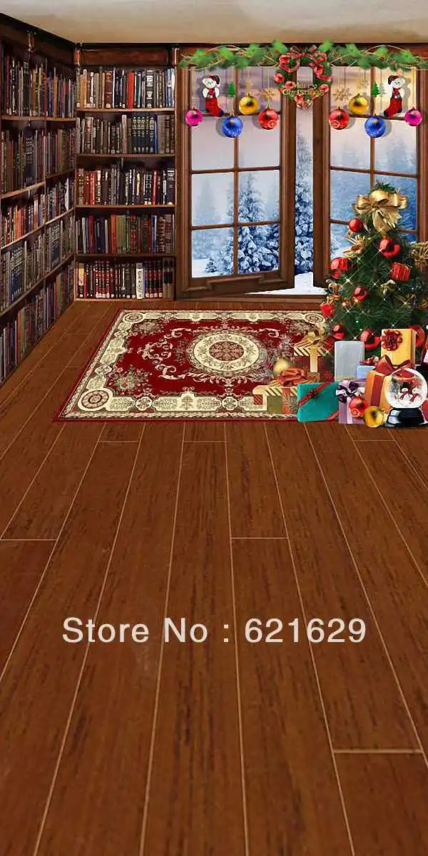 

Interior Christmas 10'x20' CP Computer-painted Scenic Photography Background Photo Studio Backdrop DGX-455