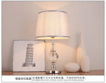 

TUDA 30X52cm Free Shipping LED Table Lamp European Style K9 Crystal Table Lamp For Living Room Bedroom Bedside Lamp E27