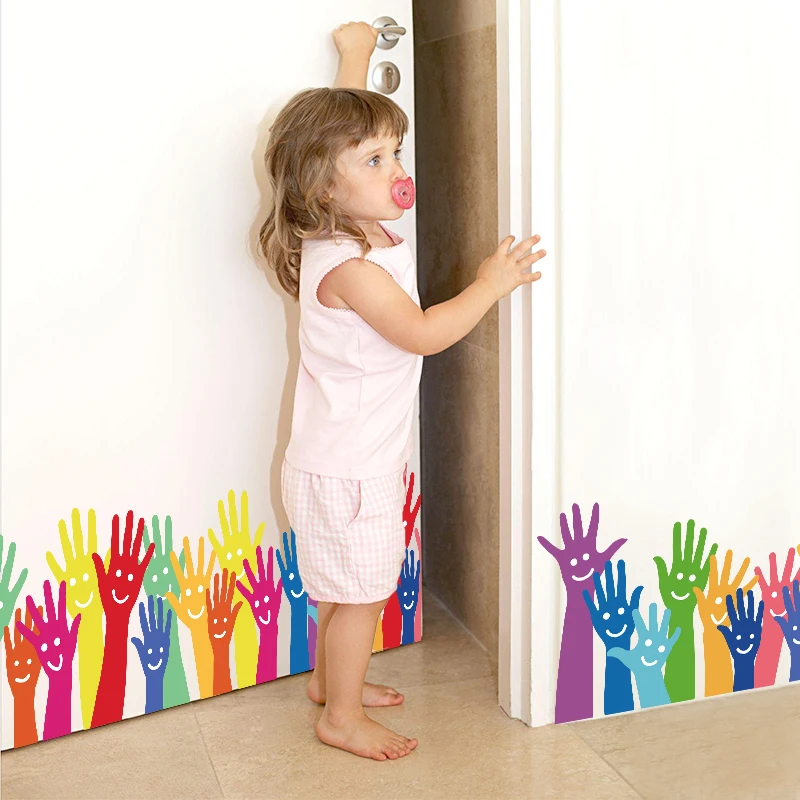

Creative Palm Living Room Bedroom Store Shop Window Door Decorative Removable Self-adhesive Wall Stickers Waterproof Decal Mural
