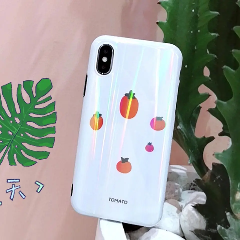 Маленький чехол для телефона с томатом все включено iphone 6 S 7 8 Plus Защитные чехлы X
