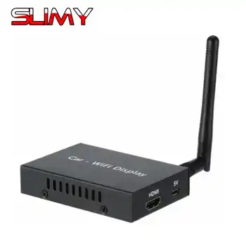 

Slimy Car WiFi Display Dongle Receiver Linux System Airplay Mirroring Miracast DLNA Airsharing 1080P HDMI for IOS Android Stick