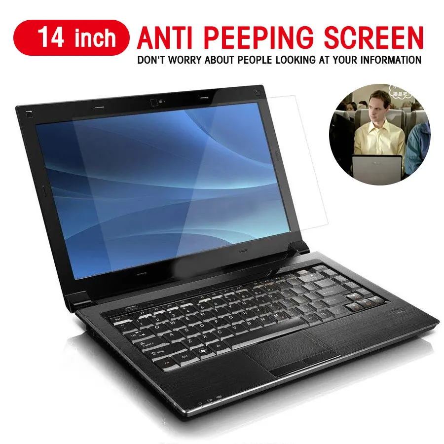 Acheter 14 Pouce Filtre de Confidentialité Anti Scratch Écran d ordinateur portable Protecteur Film anti peeping Film Antipoussière De Protection Film Portable
