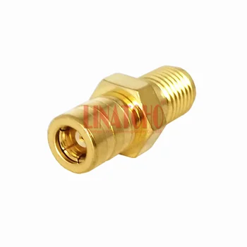 

10 pcs sales golden color RF 50ohm SMA female to SMB female connector adaptor