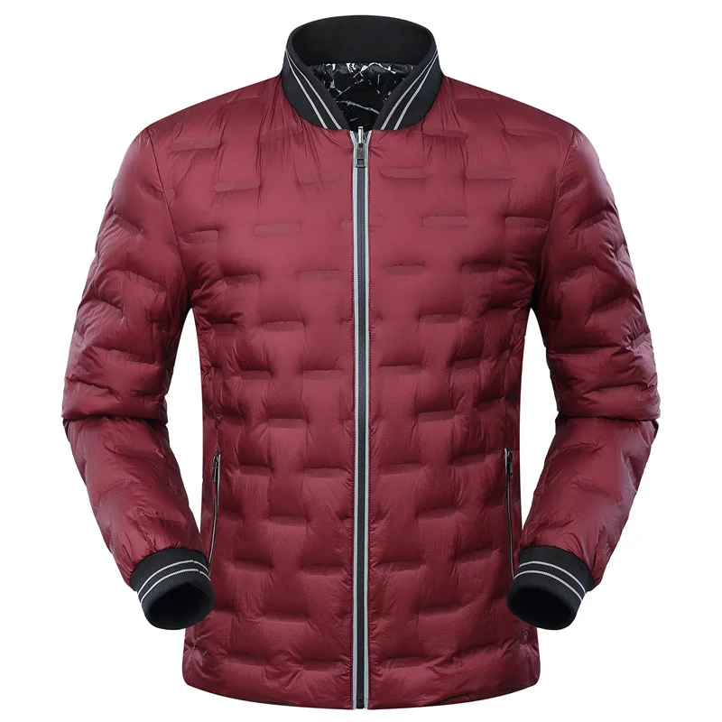 parka pluma hombre