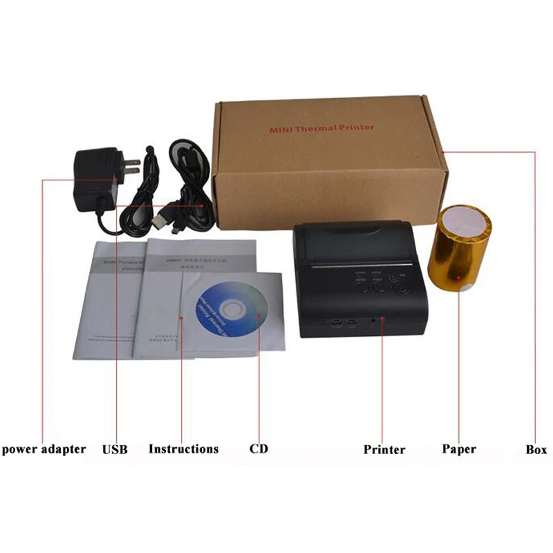 80 мм bluetooth принтер термальный Термальный чековый android Мини 8001DD|bluetooth printer thermal|bluetooth