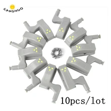 10 шт./лот внутренний датчик светильник светодиодные металлические изделия под шкаф шарнирный светильник универсальная кухня гостиная шкаф светильник