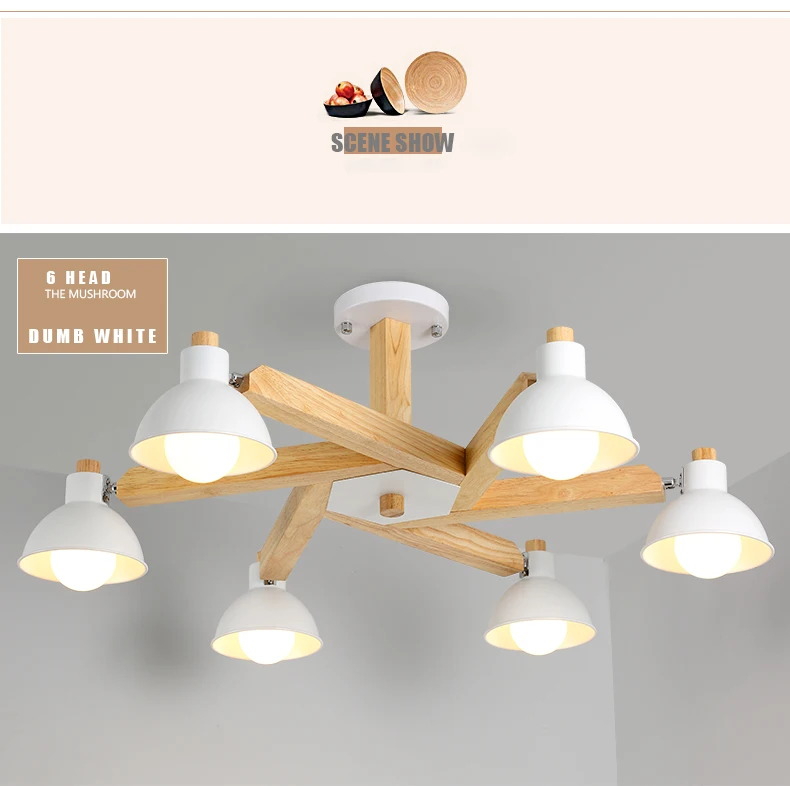 Ретро Деревянные светодиодный потолочный светильник в Корейском стиле освещение потолка для гостиной/спальня/кабинет современный потолочный светильник
