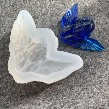 

New Transparent Silicone Mould Dried Flower Resin Decorative Craft DIY angel Mold epoxy resin molds for jewelry