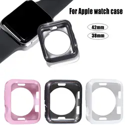 Новый протектор корпус Бампер рамка 4 цвета для iWatch серии 3/2/1 Экран антифал для Apple Watch случае 42/38 мм крышка аксессуары