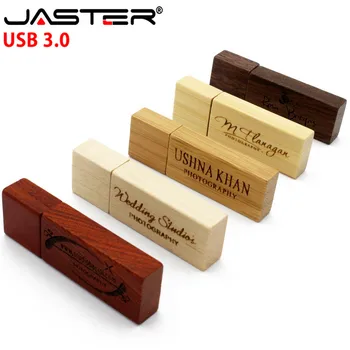 

Usb 3.0 Customized Logo Wooden Pendrive 128g/64g/32G/16G/8G Flash Drive Memoria Usb for Photo Sticks Gift (over 1pcs Logo Free)