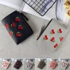 Fashion Women Girls Short Wallet Small PU Leather Cherry Embroidery Coin Purse Card Holders Lady Girl Mini Money Bag ► Photo 2/6