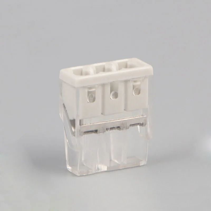 

WAGO 2017 latest wire connecteor Free shipping 3 Pin Universal compact wire wiring connector conductor terminal block wit