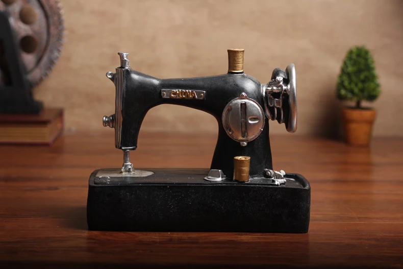 Американская Ретро креативная швейная машина модель украшения магазин одежды ресторан кафе стойка выставочная