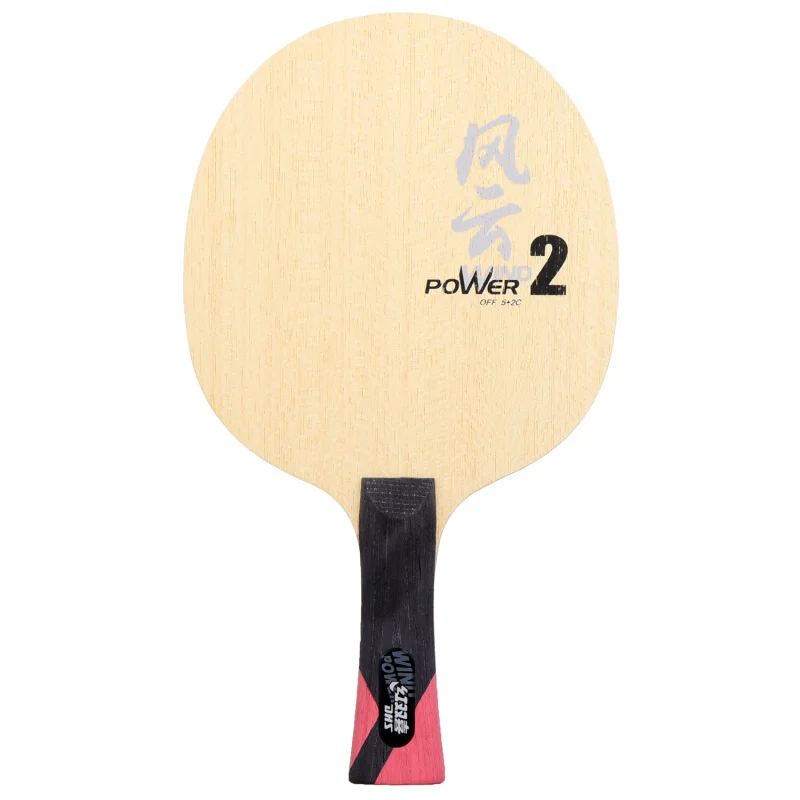 DHS Настольный теннис лезвие Мощность WP2 5 норма чистого дерева + 2 углерода НАСТУПЛЕНИЕ ракетка для пинг-понга bat весло tenis de mesa