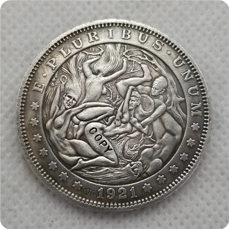 Hobo Nickels COINS 1921 Engraving Coin the Dragon Creative COINS FREE SHIPPING 