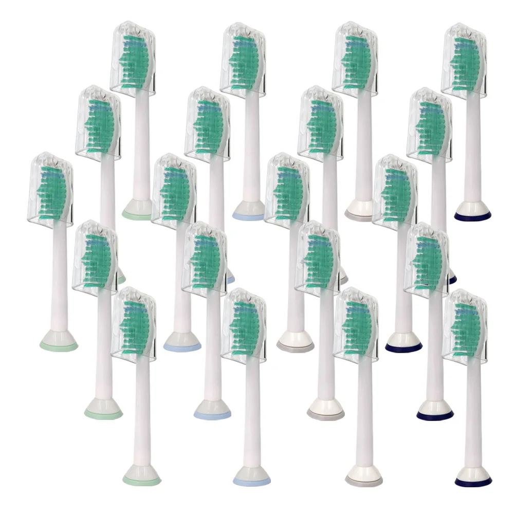 

20PCS Electric Tooth brush heads with cover HX6014 For PHILIPS Diamond Hydro Clean Pro HX6930 HX6730 HX6530 HX9342 Sonicare R710