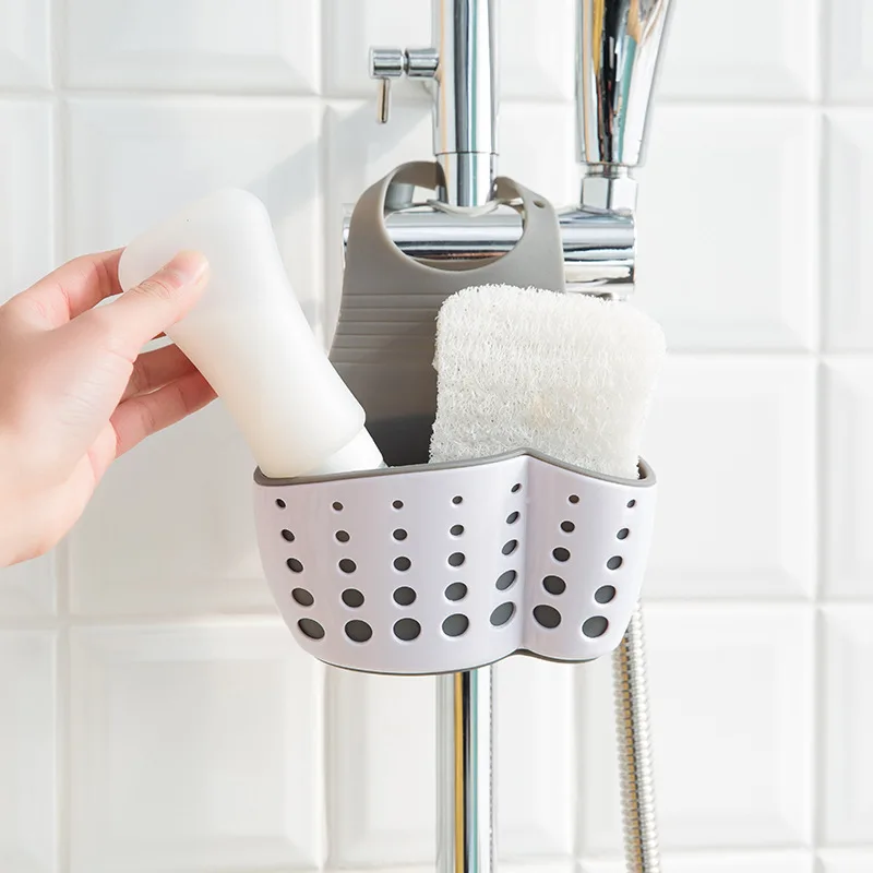 Bathroom toy Organizer vanzlife for the Kitchen storage bags basket hanging bag home faucet washing drain Sponge holder for lips