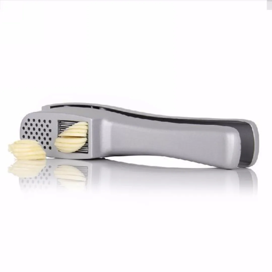 Garlic Press Slice 'N' Slicer Crusher Squeezer Presser Kitchen Tools Gadget Aluminum