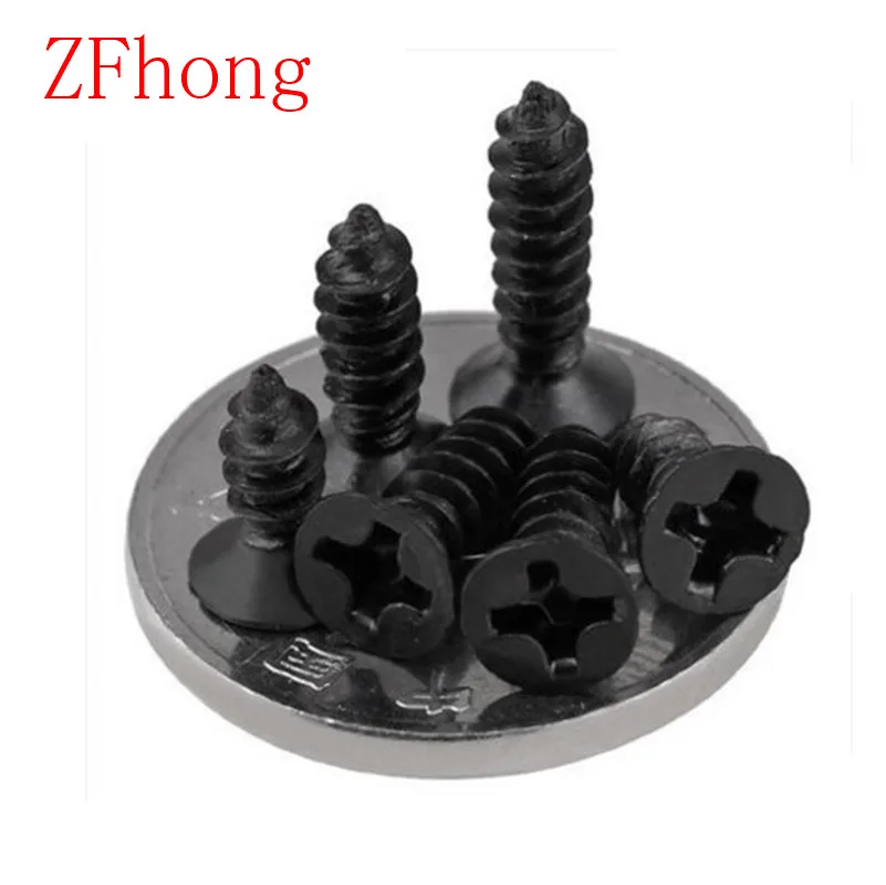 1000 шт. m1 m1.2 m1.4 m1.7 m2 m2.3 m2.6 m3 черный винт с потайной головкой|self tapping screw|tapping screwself screw |