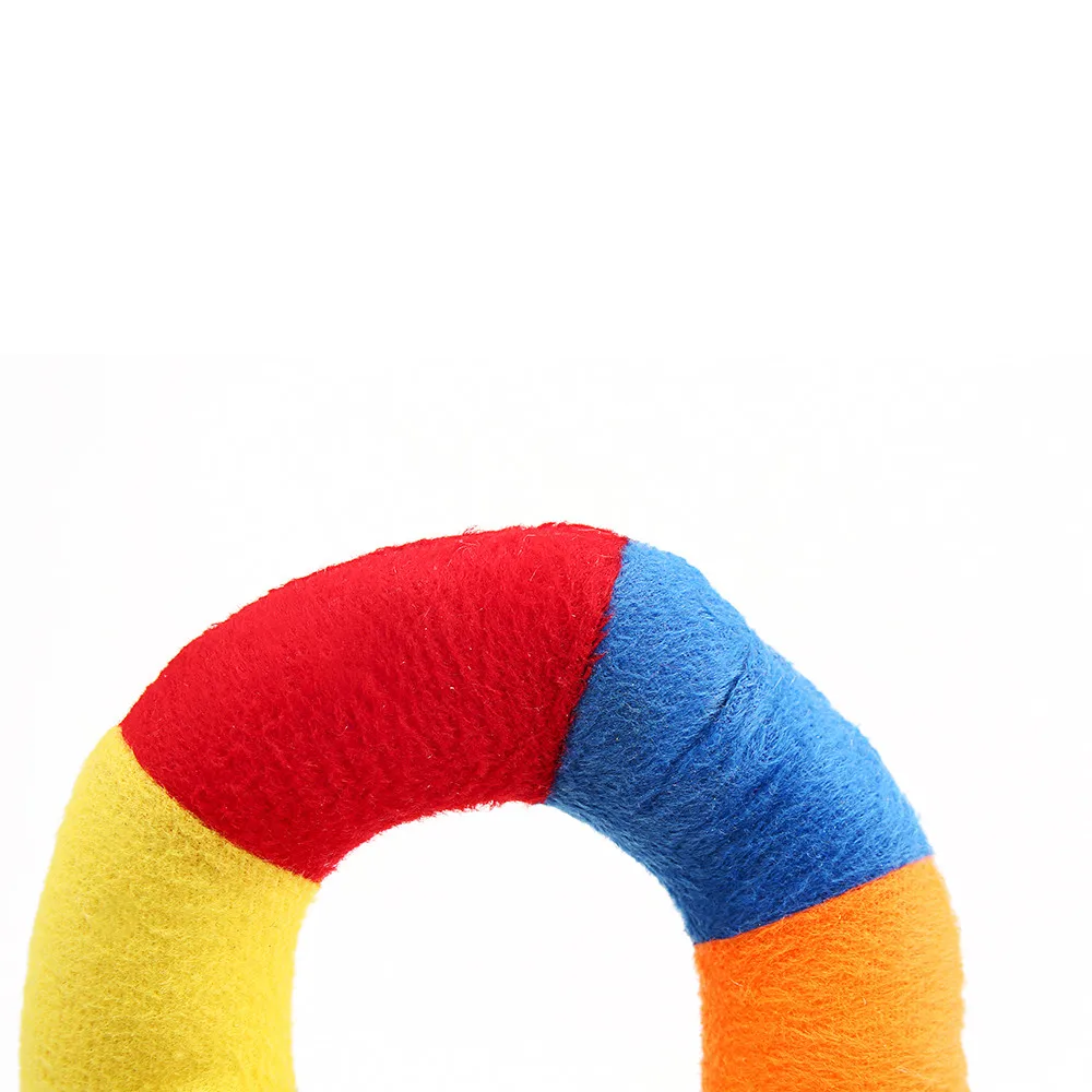 Squeaky Toys For Dogs Plush Donut Soft Durable Dog Toys For Puppy Cat Scratchers Spike Toys (18)