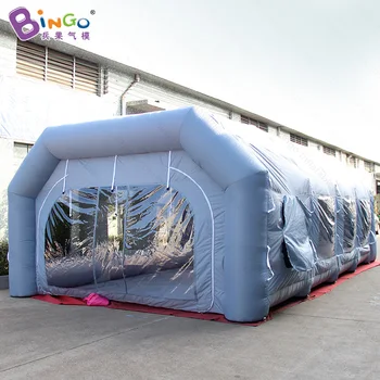 

2019 HOT SALES 9X5X3M inflatable car paint spray booths air blow grey spray big tent parking lot use customized advert car room