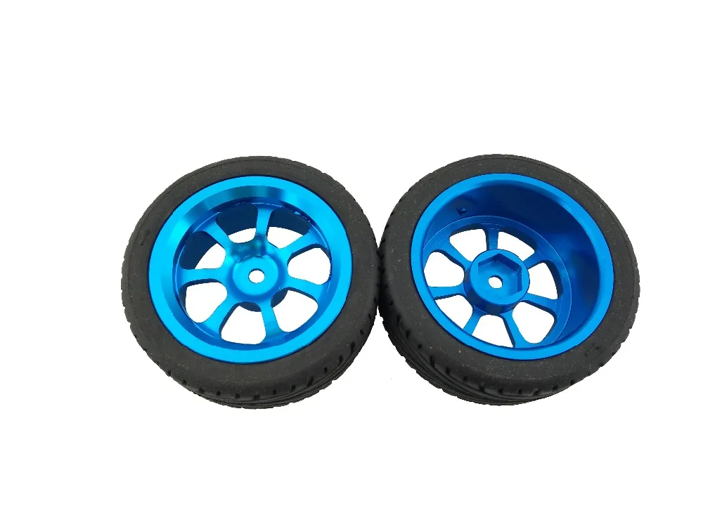 4pcs Alloy Rims& Tires RC Car Wheels for 1/18 WL Toys A949 A959 A969 A979 K929 A959 A969 A979 K929