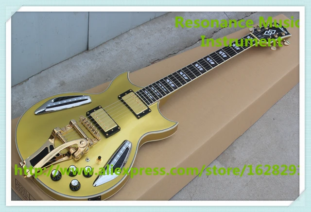 Best price at $456 Cheap New Arrival Goldtop Finish ES LED Light Electric Guitar Maple Hollow Body As Pictures For Sale