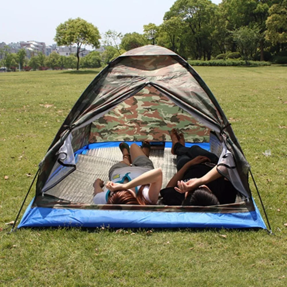 

Single Layer 2 Person Camping Temt Camouflage Summer Anti-mosquito Outdoor Hunting Fishing Tent Waterproof Tourist Tents