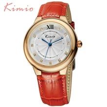 KIMIO New Trend Workplace Womens Watches Relojes Mujer 2016 Excessive High quality Montre Femme Leather-based Band Quartz-Watch For Girls 526