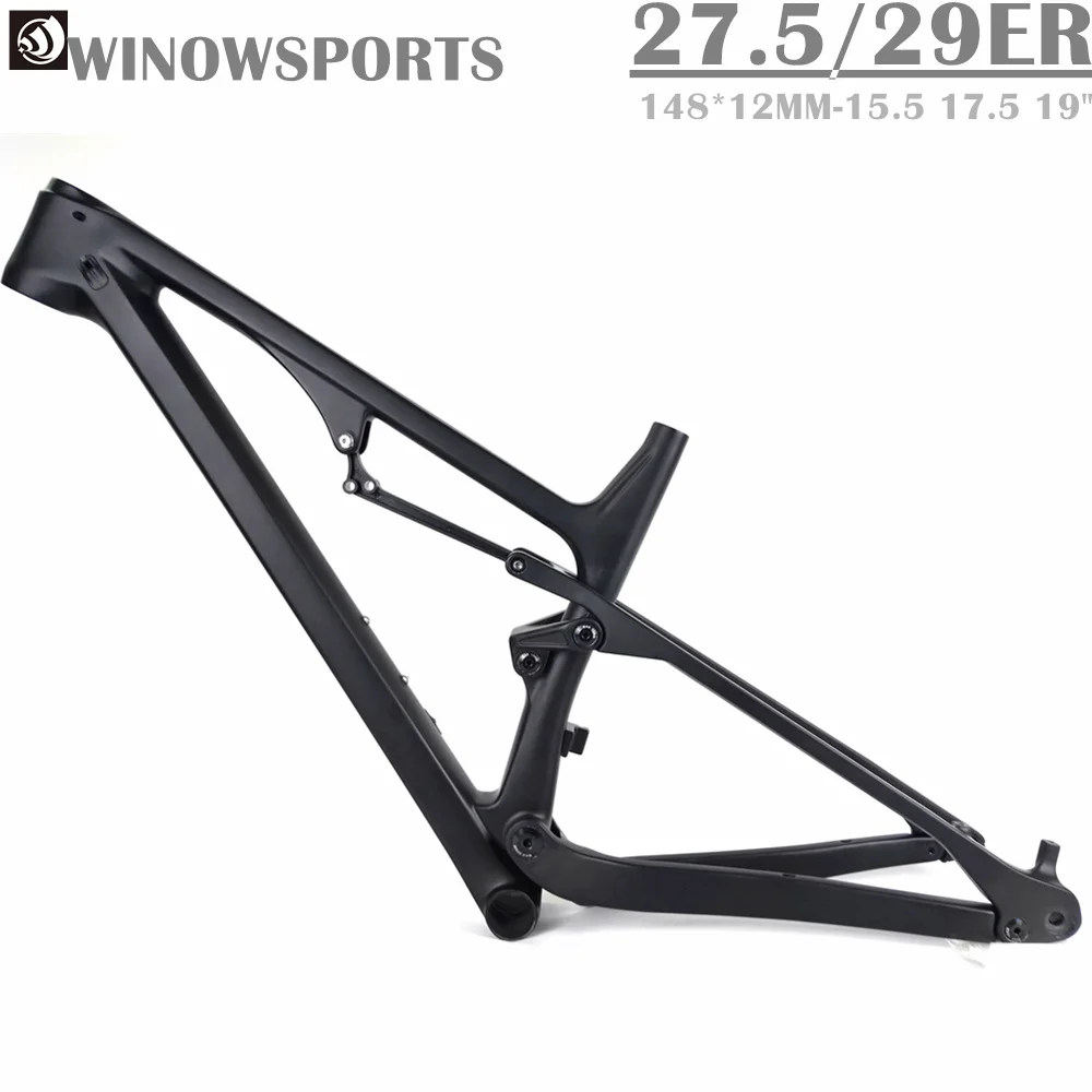 Winowsports Новое поступление эндуро/XC 27.5er полная подвесная карбоновая рама mtb 148*12 мм