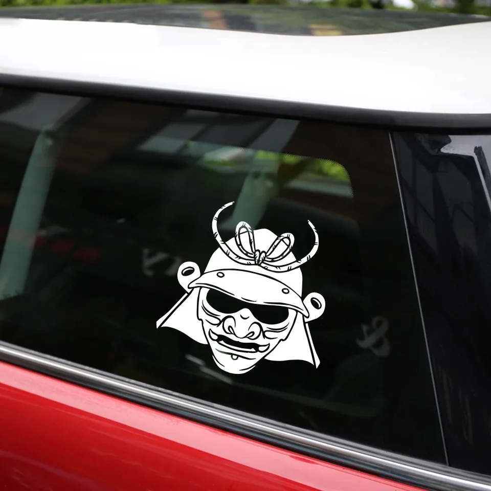 Anycuros Samurai Msak Japanese Head Car Sticker Vinyl Decor Decal 16.5cm16.5cm  (10)