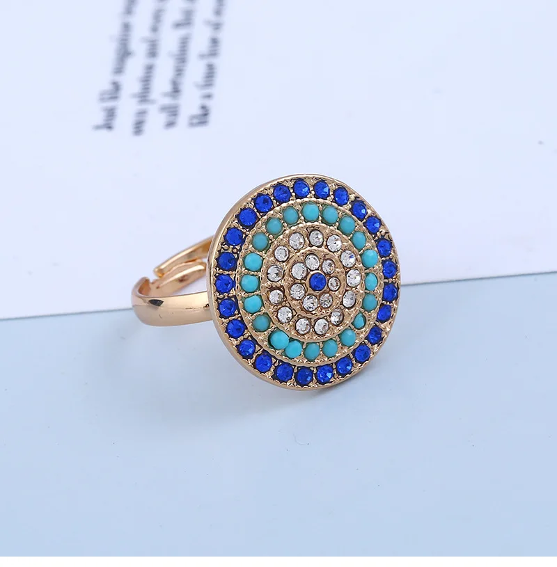 5pcs/set Jewelry Necklace Micro Pave Zircon Turkish Evil Eye set