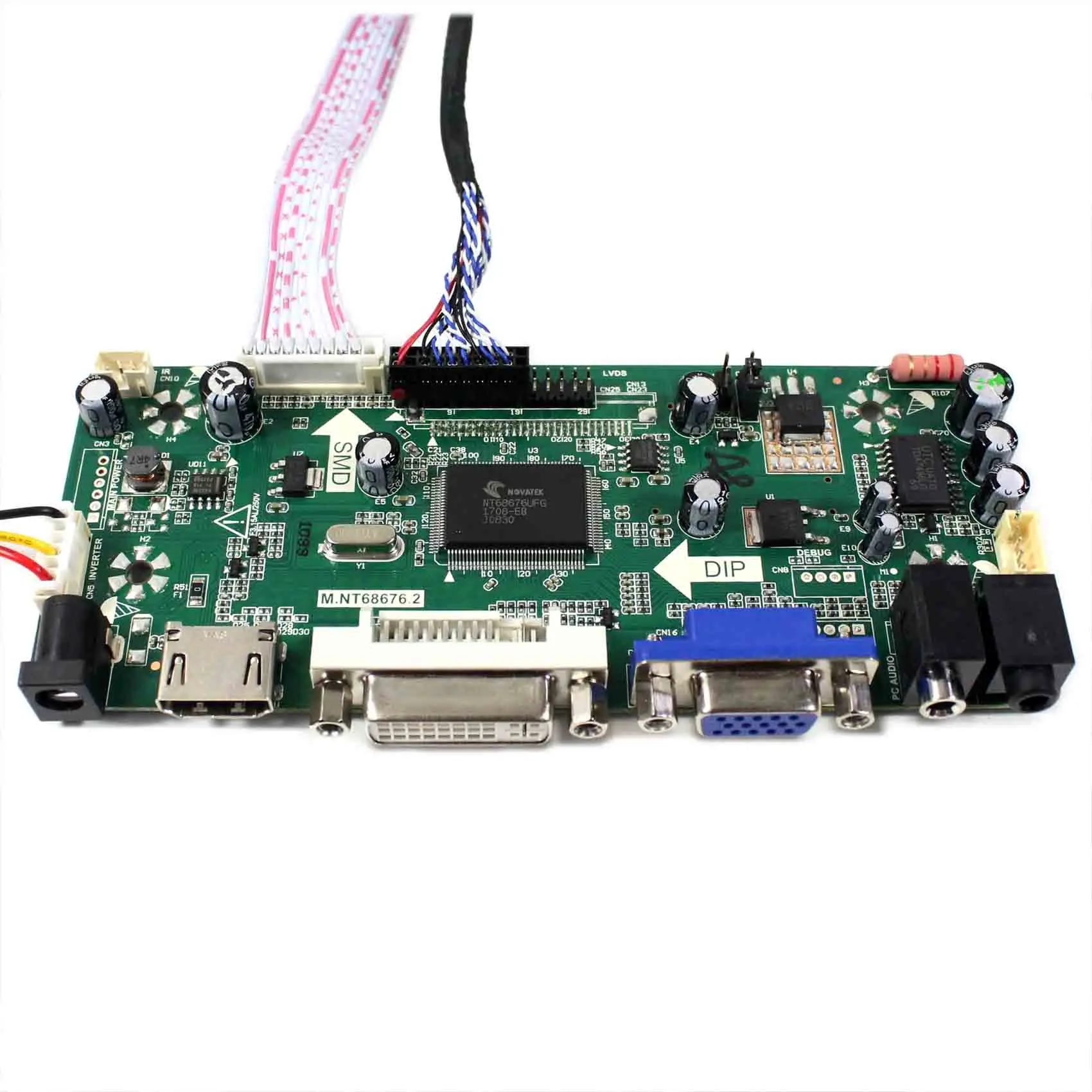  HDMI VGA DVI LCD controller board with 14.9inch 1280x390 LTA149B780F LCD screen