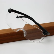 Очки для чтения es, для мужчин и женщин, большое видение, Безрамное увеличительное стекло 1,6 раз 250 увеличение пресбиопическое стекло es увеличительные защитные очки