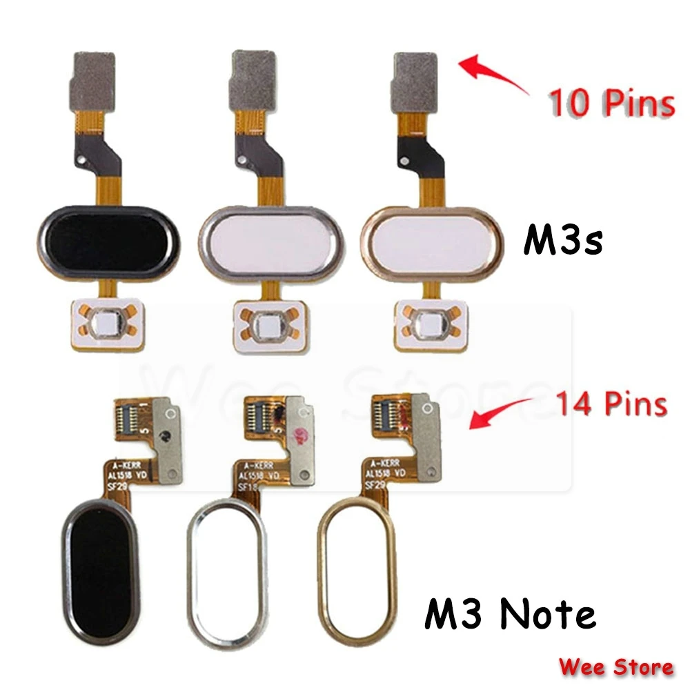 

Back Home Button Fingerprint Sensor Flex Cable For Meizu M3 Note M3s Original Phone Repair Parts