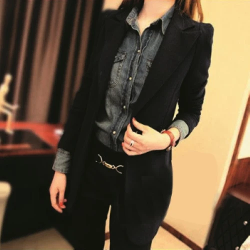 plus size 3XL 2015 blazer feminino women casual suit jacket blaser femininos elegant slim blazers female workwear office coats