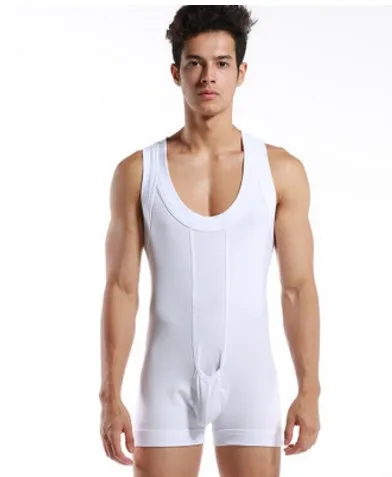 High quality Brand DESMIIT Male sexy Underwear Shapers Men's Bodysuits man Breathable cotton Body Building One-piece garment