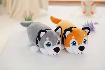 

1pc 27cm 37cm lovely Husky Huskie dog plush doll cute hold pillow stuffed toy infant children baby story gift